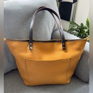 Portland leather large zip tote in honeycomb 🦄🍯🦄